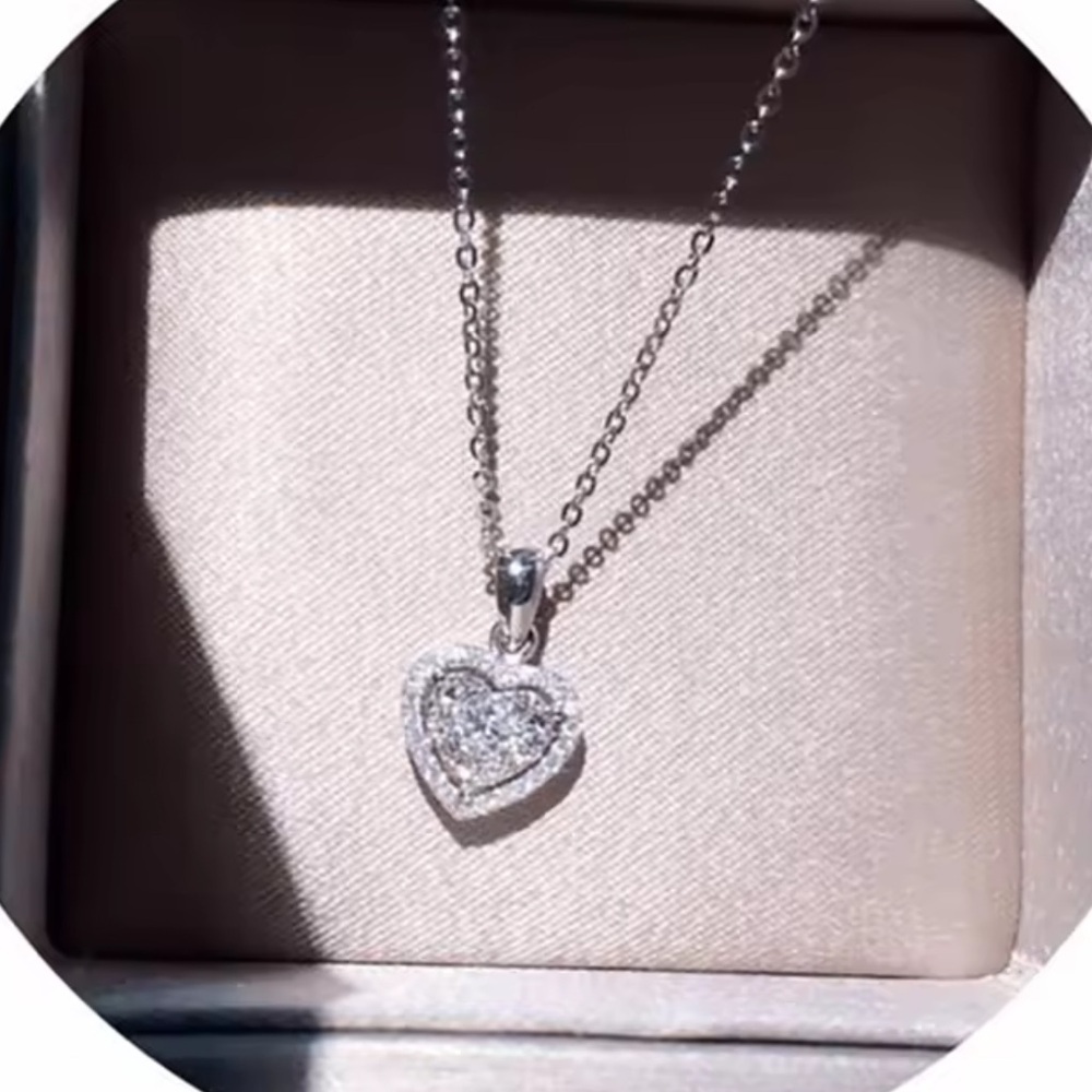 Silver Heart Pendant Necklace